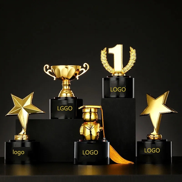 Children's Mini Metal Crystal Trophies Kids' Miniature Award - Children's Mini Metal Crystal Trophies Kids' Miniature Award - Image 0 of 4