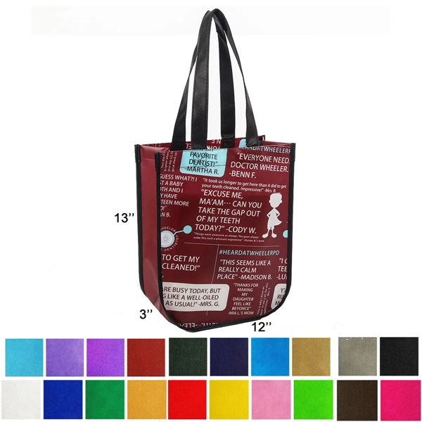 Laminated Non-Woven Mini Tote Bag - Laminated Non-Woven Mini Tote Bag - Image 0 of 3