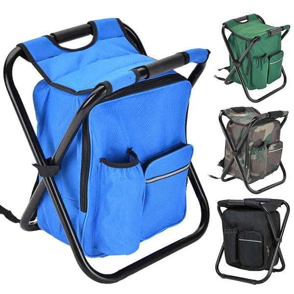 Foldable Beach Chair Cooler Backpack - Foldable Beach Chair Cooler Backpack - Image 1 of 3