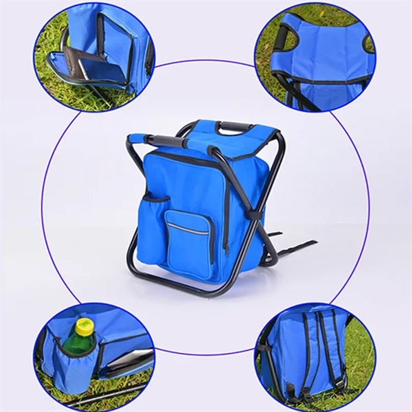 Foldable Beach Chair Cooler Backpack - Foldable Beach Chair Cooler Backpack - Image 2 of 3