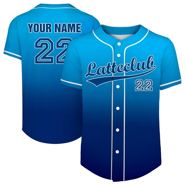 Custom Button Down Baseball Jersey (Full Dye Sublimation) - Custom Button Down Baseball Jersey (Full Dye Sublimation) - Image 3 of 35