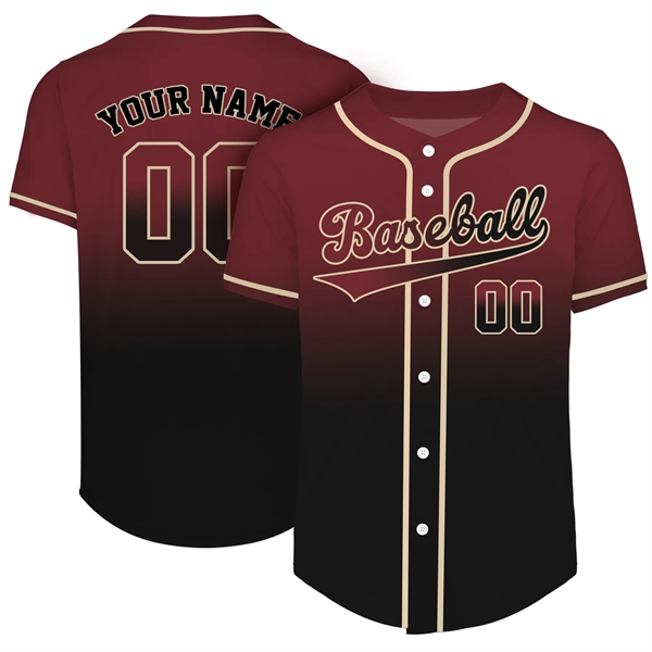 Custom Button Down Baseball Jersey (Full Dye Sublimation) - Custom Button Down Baseball Jersey (Full Dye Sublimation) - Image 6 of 35
