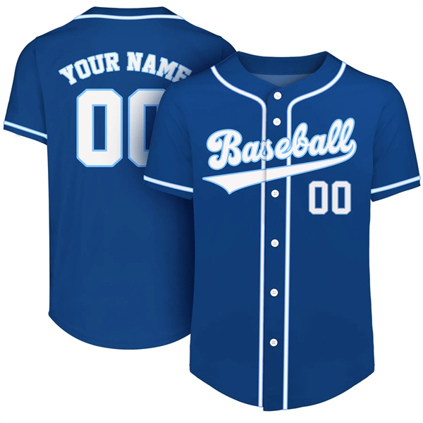 Custom Button Down Baseball Jersey (Full Dye Sublimation) - Custom Button Down Baseball Jersey (Full Dye Sublimation) - Image 7 of 35