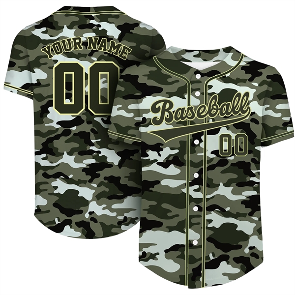 Custom Button Down Baseball Jersey (Full Dye Sublimation) - Custom Button Down Baseball Jersey (Full Dye Sublimation) - Image 8 of 35