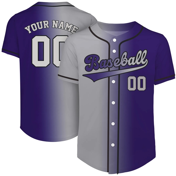 Custom Button Down Baseball Jersey (Full Dye Sublimation) - Custom Button Down Baseball Jersey (Full Dye Sublimation) - Image 15 of 35