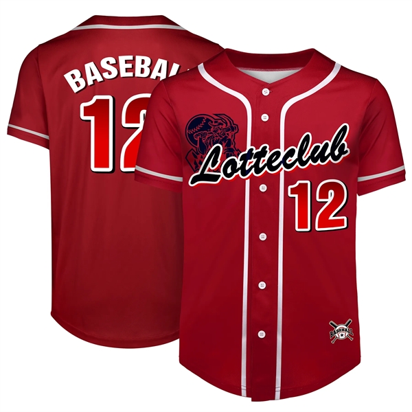 Custom Button Down Baseball Jersey (Full Dye Sublimation) - Custom Button Down Baseball Jersey (Full Dye Sublimation) - Image 26 of 35