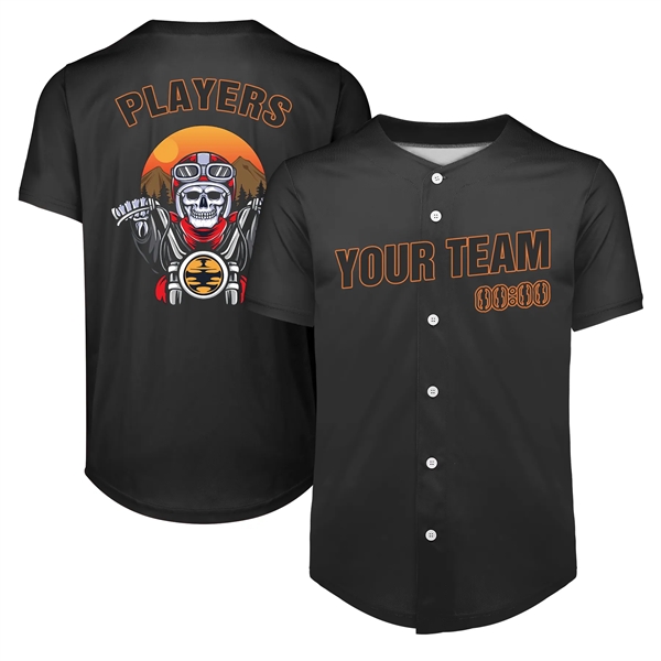 Custom Button Down Baseball Jersey (Full Dye Sublimation) - Custom Button Down Baseball Jersey (Full Dye Sublimation) - Image 27 of 35