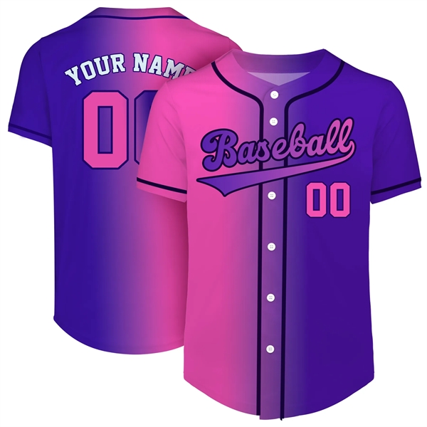 Custom Button Down Baseball Jersey (Full Dye Sublimation) - Custom Button Down Baseball Jersey (Full Dye Sublimation) - Image 33 of 35