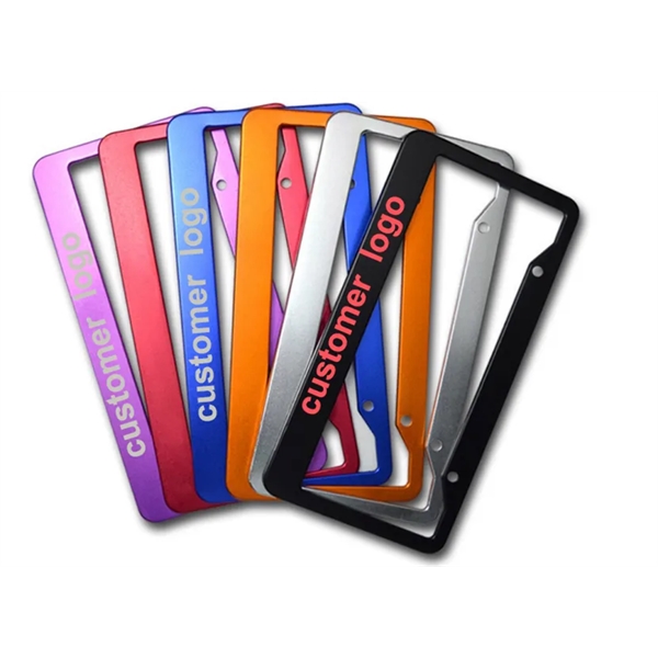 Metal Auto License Plate Frames With Diverse Pattern Design - Metal Auto License Plate Frames With Diverse Pattern Design - Image 0 of 6