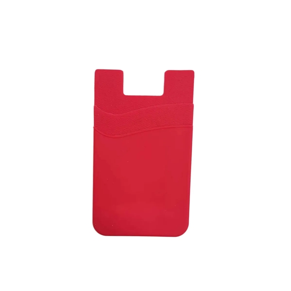 Popular Dual Pockets Silicone Cell Phone Wallet - Popular Dual Pockets Silicone Cell Phone Wallet - Image 1 of 7