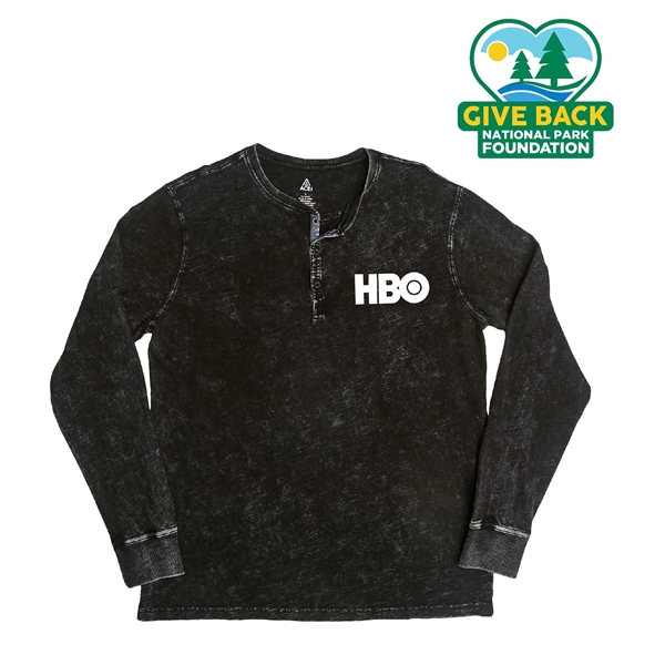 ACE Indigo Henley Shirt - ACE Indigo Henley Shirt - Image 0 of 1