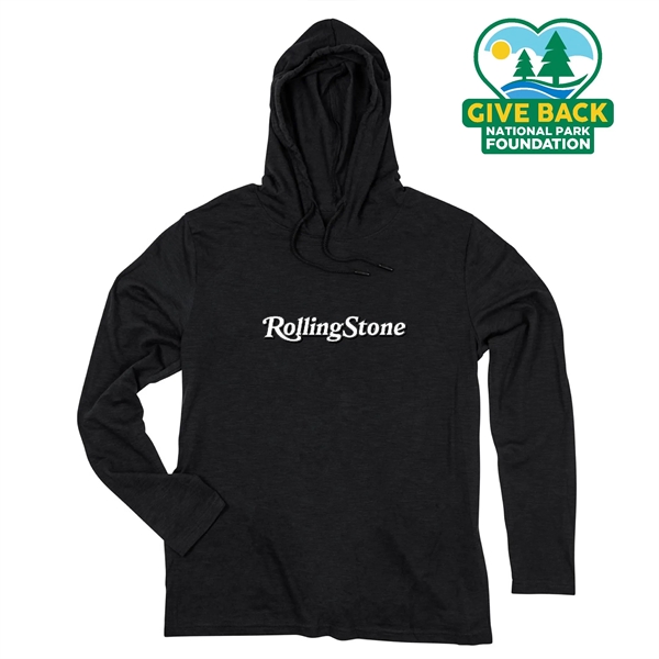 ACE Adult Long Sleeve Slub Hooded T-Shirt - ACE Adult Long Sleeve Slub Hooded T-Shirt - Image 1 of 5