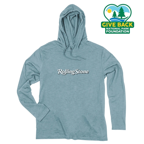 ACE Adult Long Sleeve Slub Hooded T-Shirt - ACE Adult Long Sleeve Slub Hooded T-Shirt - Image 2 of 5