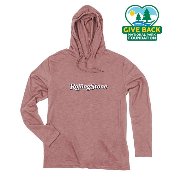 ACE Adult Long Sleeve Slub Hooded T-Shirt - ACE Adult Long Sleeve Slub Hooded T-Shirt - Image 4 of 5