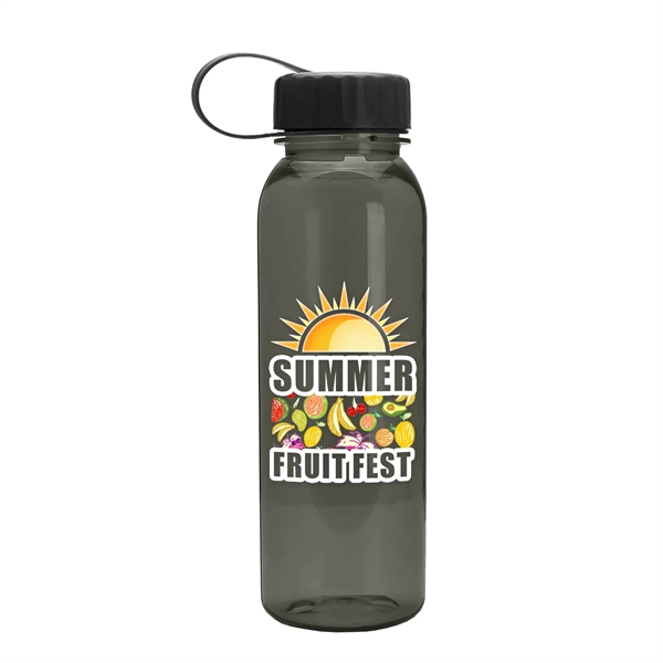24 Oz. Bottle w/ Tethered Lid - Digital Imprint - 24 Oz. Bottle w/ Tethered Lid - Digital Imprint - Image 1 of 9