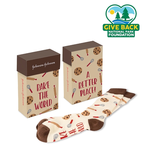 ACE Baking Themed Socks in Custom Flip Top Box - ACE Baking Themed Socks in Custom Flip Top Box - Image 0 of 1