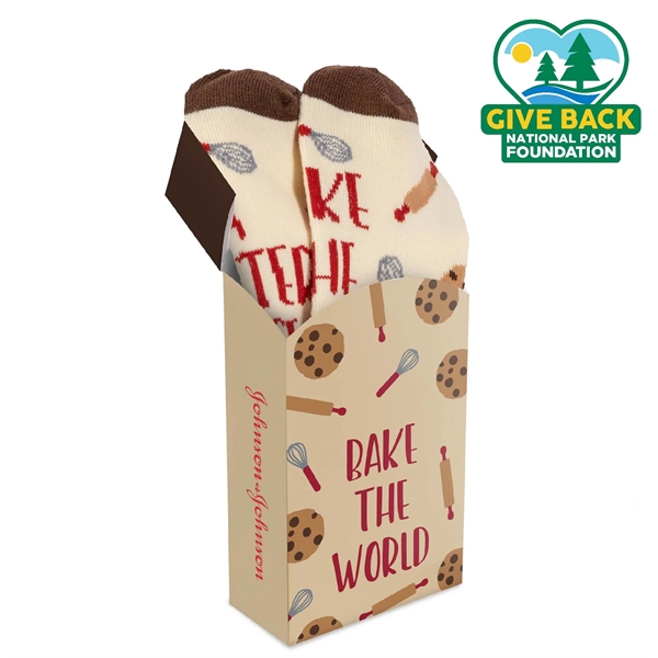 ACE Baking Themed Socks in Custom Flip Top Box - ACE Baking Themed Socks in Custom Flip Top Box - Image 1 of 1