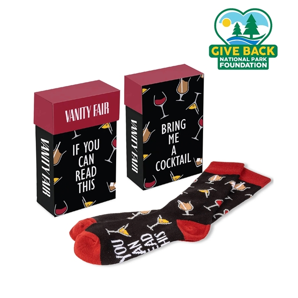 ACE Cocktail Themed Socks in Flip Top Box - ACE Cocktail Themed Socks in Flip Top Box - Image 0 of 1