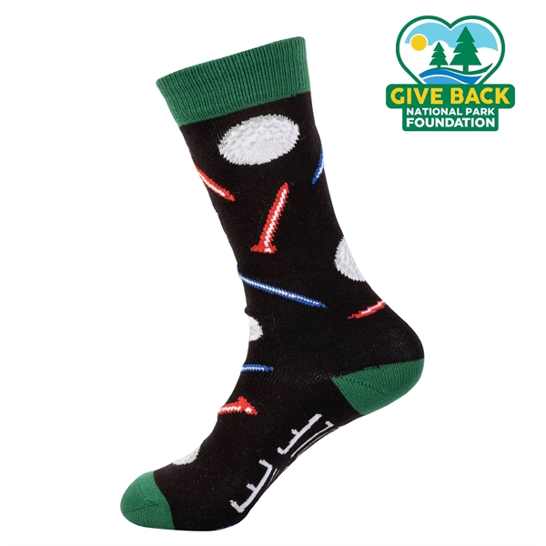 ACE Less Work, More Golf Dress Socks - ACE Less Work, More Golf Dress Socks - Image 1 of 1