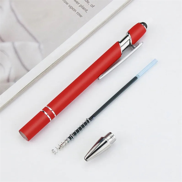 Soft Touch Screen Stylus Click Metal Ballpoint Pen - Soft Touch Screen Stylus Click Metal Ballpoint Pen - Image 2 of 6