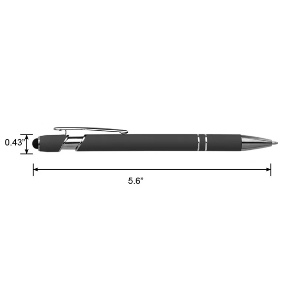 Soft Touch Screen Stylus Click Metal Ballpoint Pen - Soft Touch Screen Stylus Click Metal Ballpoint Pen - Image 3 of 6