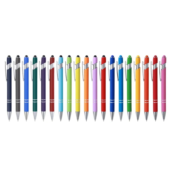 Soft Touch Screen Stylus Click Metal Ballpoint Pen - Soft Touch Screen Stylus Click Metal Ballpoint Pen - Image 4 of 6