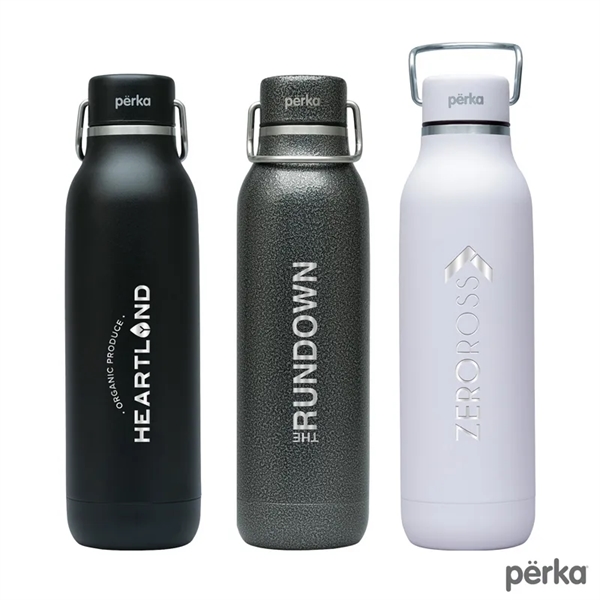 Perka® Dashing 20 oz. Double Wall Stainless Steel Bottle - Perka® Dashing 20 oz. Double Wall Stainless Steel Bottle - Image 3 of 14