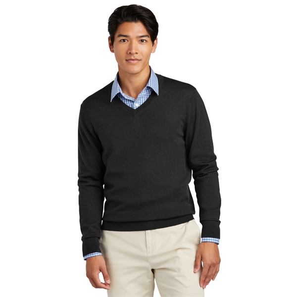 Brooks Brothers Washable Merino V-Neck Sweater - Brooks Brothers Washable Merino V-Neck Sweater - Image 0 of 19