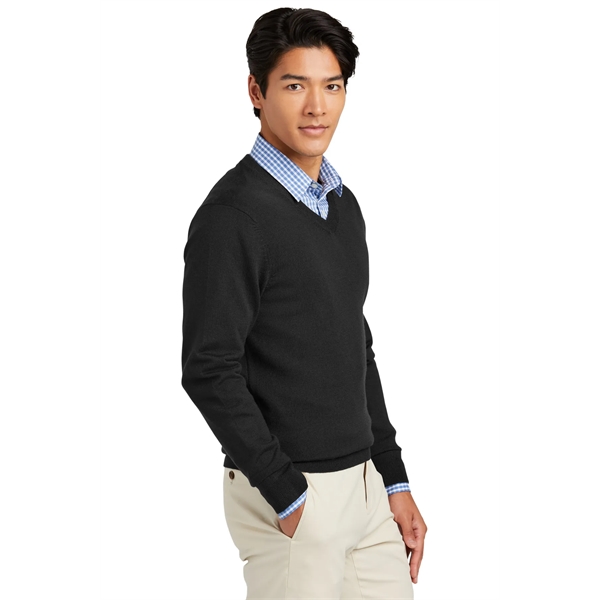 Brooks Brothers Washable Merino V-Neck Sweater - Brooks Brothers Washable Merino V-Neck Sweater - Image 2 of 19