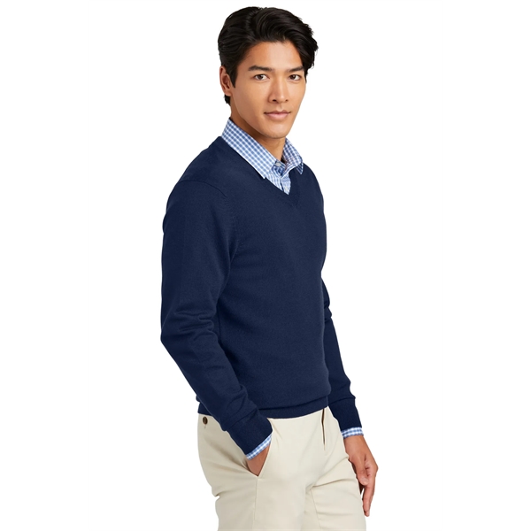 Brooks Brothers Washable Merino V-Neck Sweater - Brooks Brothers Washable Merino V-Neck Sweater - Image 6 of 19