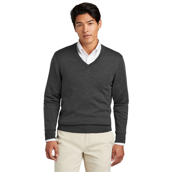 Brooks Brothers Washable Merino V-Neck Sweater - Brooks Brothers Washable Merino V-Neck Sweater - Image 14 of 19