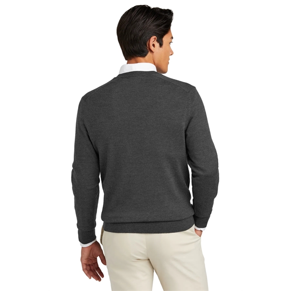 Brooks Brothers Washable Merino V-Neck Sweater - Brooks Brothers Washable Merino V-Neck Sweater - Image 15 of 19