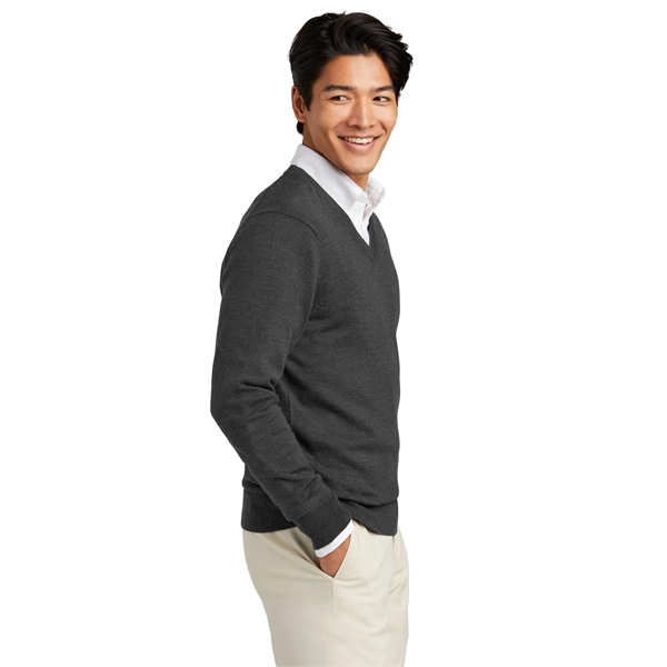 Brooks Brothers Washable Merino V-Neck Sweater - Brooks Brothers Washable Merino V-Neck Sweater - Image 16 of 19