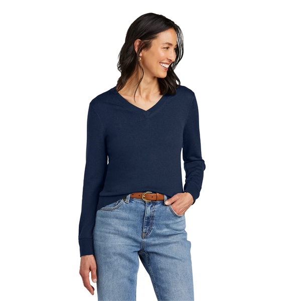 Brooks Brothers Women's Washable Merino V-Neck Sweater - Brooks Brothers Women's Washable Merino V-Neck Sweater - Image 4 of 19