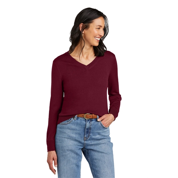 Brooks Brothers Women's Washable Merino V-Neck Sweater - Brooks Brothers Women's Washable Merino V-Neck Sweater - Image 9 of 19