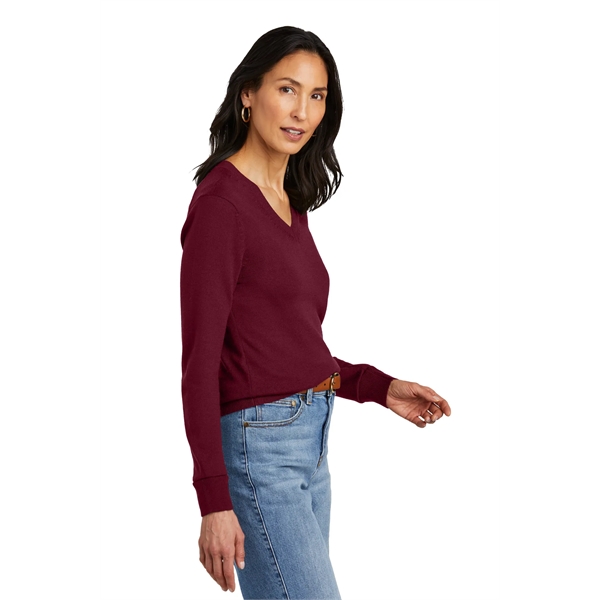 Brooks Brothers Women's Washable Merino V-Neck Sweater - Brooks Brothers Women's Washable Merino V-Neck Sweater - Image 11 of 19