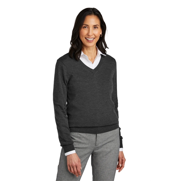 Brooks Brothers Women's Washable Merino V-Neck Sweater - Brooks Brothers Women's Washable Merino V-Neck Sweater - Image 14 of 19