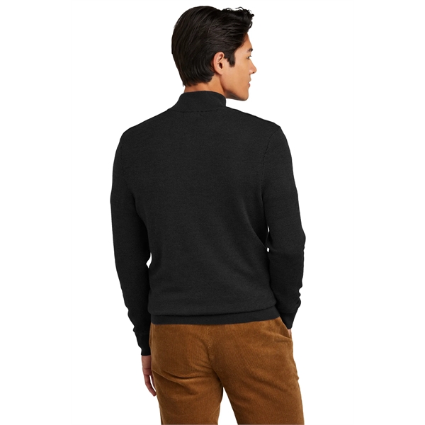 Brooks Brothers Washable Merino Birdseye 1/4-Zip Sweater - Brooks Brothers Washable Merino Birdseye 1/4-Zip Sweater - Image 1 of 14