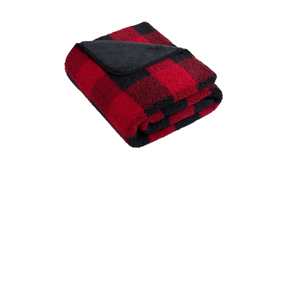 Port Authority Double-Sided Sherpa/Plush Blanket - Port Authority Double-Sided Sherpa/Plush Blanket - Image 0 of 3