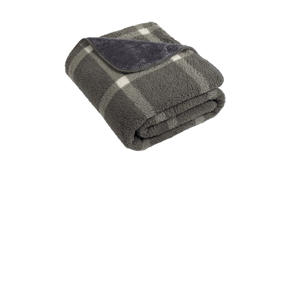 Port Authority Double-Sided Sherpa/Plush Blanket - Port Authority Double-Sided Sherpa/Plush Blanket - Image 2 of 3