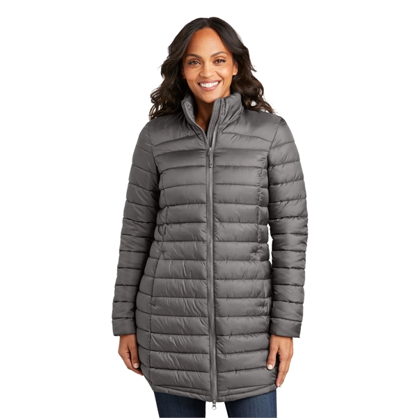 Port Authority Women's Horizon Puffy Long Jacket - Port Authority Women's Horizon Puffy Long Jacket - Image 5 of 14