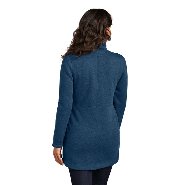 Port Authority Women's Arc Sweater Fleece Long Jacket - Port Authority Women's Arc Sweater Fleece Long Jacket - Image 5 of 14