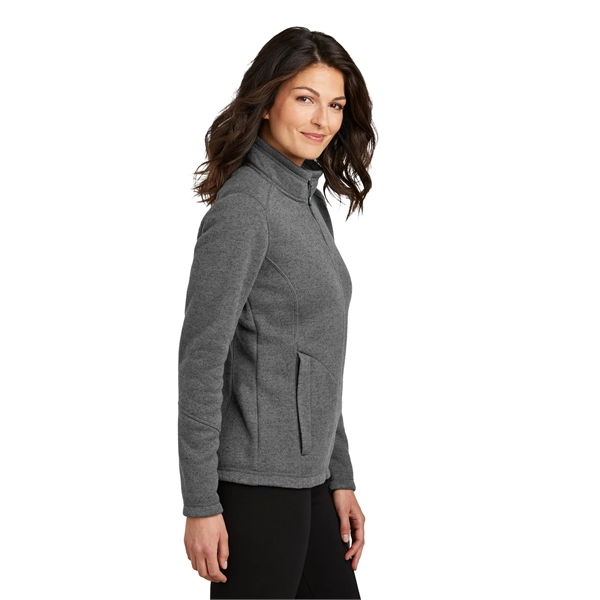 Port Authority Women's Arc Sweater Fleece Jacket - Port Authority Women's Arc Sweater Fleece Jacket - Image 6 of 19