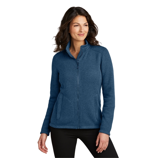 Port Authority Women's Arc Sweater Fleece Jacket - Port Authority Women's Arc Sweater Fleece Jacket - Image 9 of 19