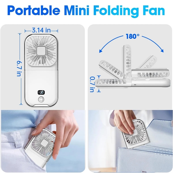 5-in-1 Portable Handheld Fan - 5-in-1 Portable Handheld Fan - Image 4 of 4