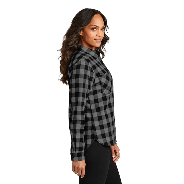 Port Authority Women's Plaid Flannel Shirt - Port Authority Women's Plaid Flannel Shirt - Image 2 of 24