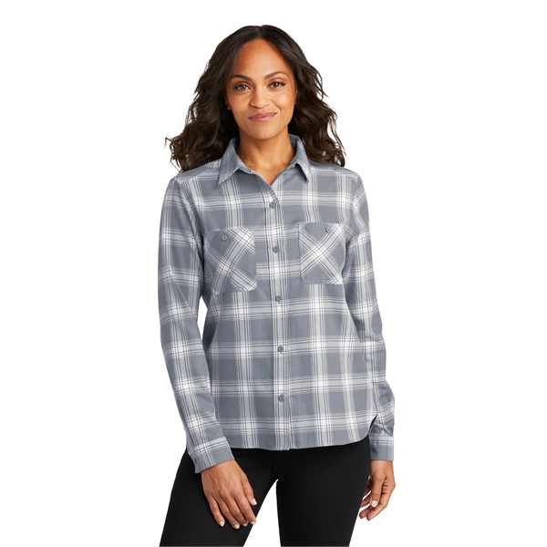 Port Authority Women's Plaid Flannel Shirt - Port Authority Women's Plaid Flannel Shirt - Image 9 of 24