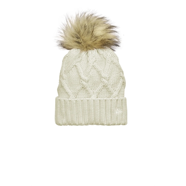 New Era Faux Fur Pom Beanie - New Era Faux Fur Pom Beanie - Image 2 of 7