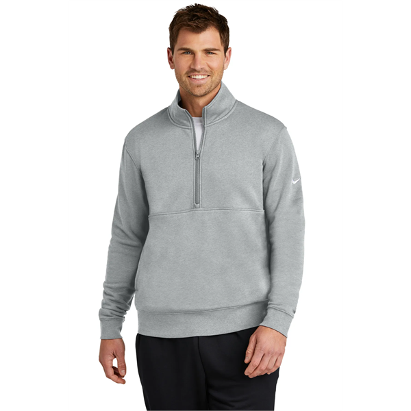 Nike Club Fleece Sleeve Swoosh 1/2-Zip - Nike Club Fleece Sleeve Swoosh 1/2-Zip - Image 9 of 34