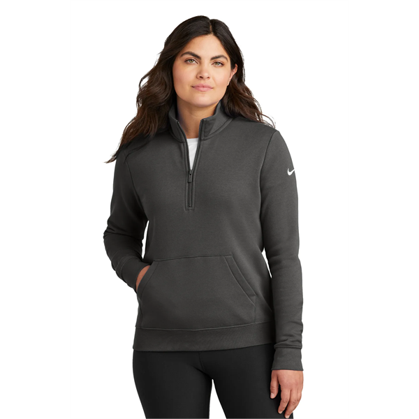 Nike Women's Club Fleece Sleeve Swoosh 1/2-Zip - Nike Women's Club Fleece Sleeve Swoosh 1/2-Zip - Image 0 of 33